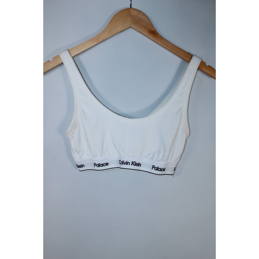 Calvin Klein x Palace Women's Medium White Black Unlined Bralette